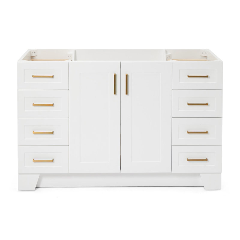 54" Single Bathroom Vanity Base Only, White