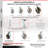 4 Piece High Temp Phenolic Caster Set