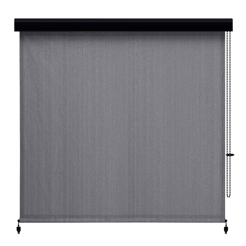 Rideau roulant filtrant la lumière, Gris, L 96 po x L 96 po