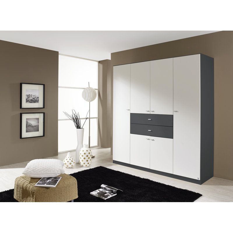 Landsberg 6 Door Wardrobe, Metallic Grey