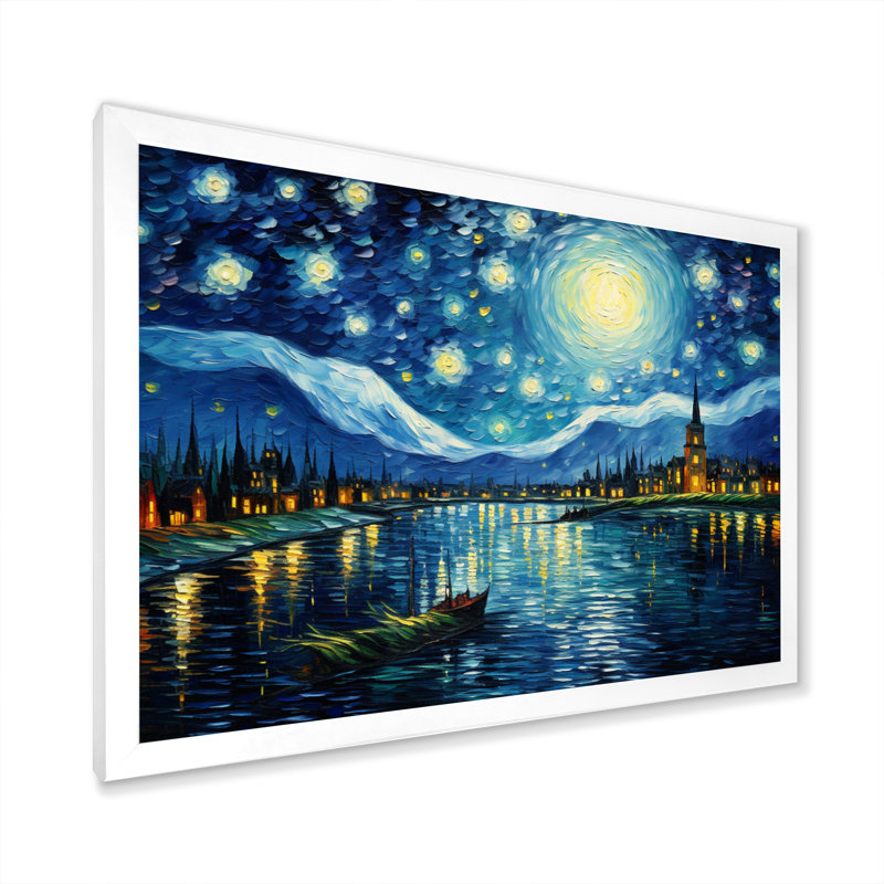 Chef-d'œuvre du sud de la France sur toile, Cadre photo blanc, H 34 po x l 44 po