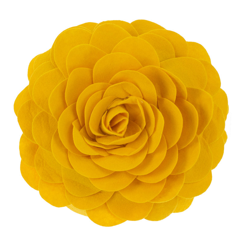 Housse de coussin en polyester, 16 po x 16 po, Or, Housse de coussin seulement - sans coussin