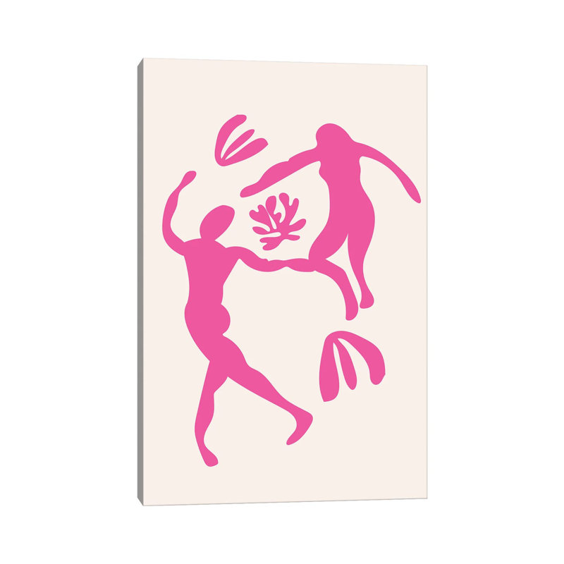 Dancing Dance-impression d’art graphique-impression, Pas de tapis, Toile tendue, H 60 po x l 40po x P 1,5 po