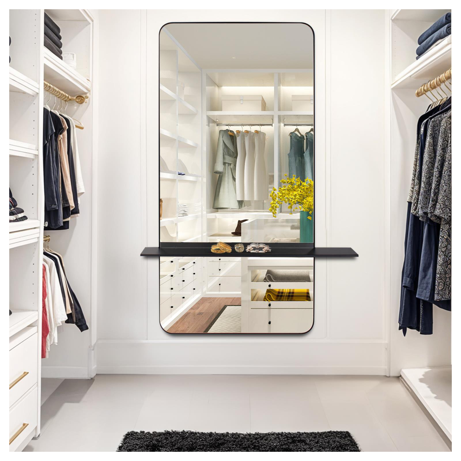 Hulzner Mirror With Shelf