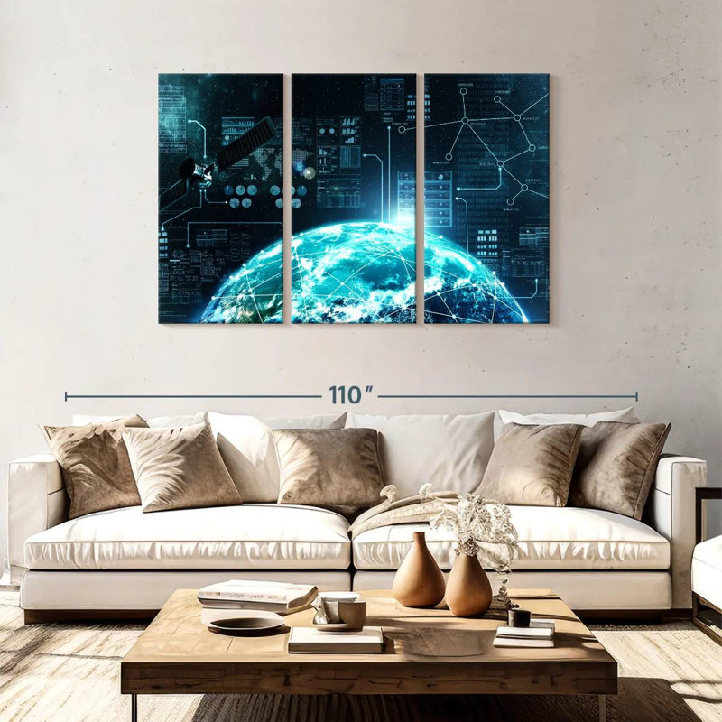 Keiri Internet In Space, 48" H x 74" W