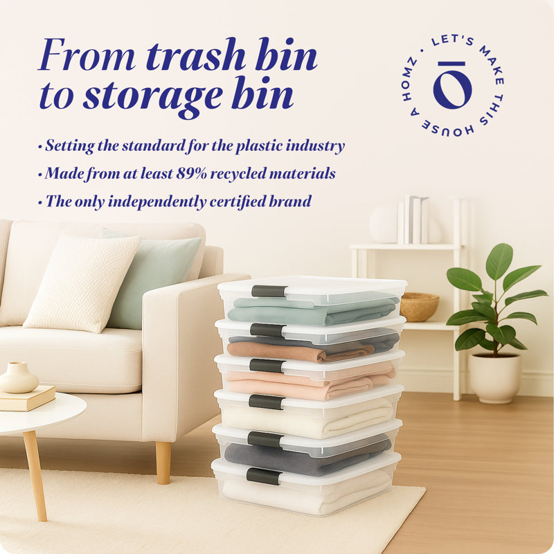 Ensemble de 56 bacs de rangement en plastique, 6