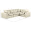 Canapé modulaire rembourré 4 pièces Hinrich-98917421