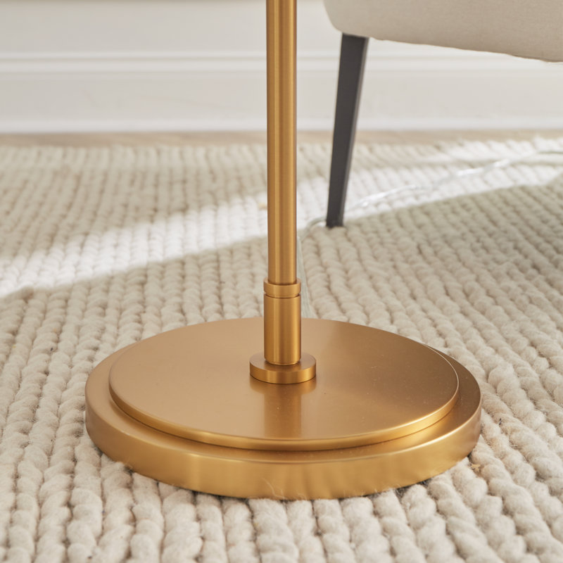 Beckham Floor Lamp, Burnished Brass