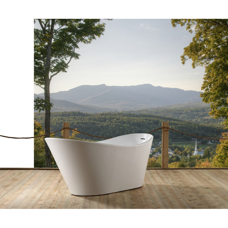 Lavello 67'' x 28.8'' Soaking Acrylic Bathtub