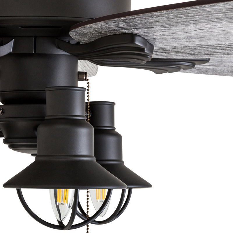 Jacksonville 52'' Ceiling Fan with Light Kit, Pull Chain