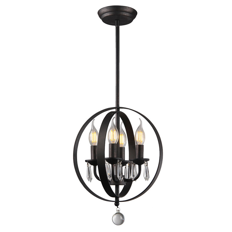 Luminaire suspendu sphère 4 lumières simple Dormody