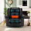 Fauteuil inclinable de massage en cuir respirant-24201670