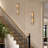 2 - Light Large 30" Wall Sconces With Water Ripple Glass-1434646988