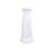 White Rectangular Pedestal Bathroom Sink with Overflow and 4 in. Centerset Holes