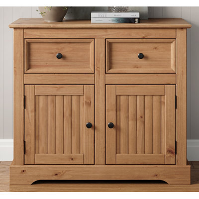 Dharamvir 87cm Solid Wood Sideboard