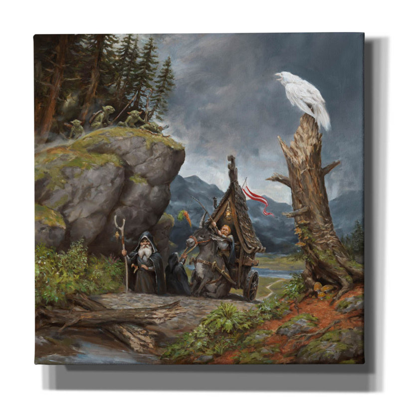 "Epic Graffiti" The Goblin Ambush "par Fesbra, art mural sur toile, 12 po x 12 po, H 12 po x l 12 po