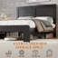 Base de lit plateforme en bois