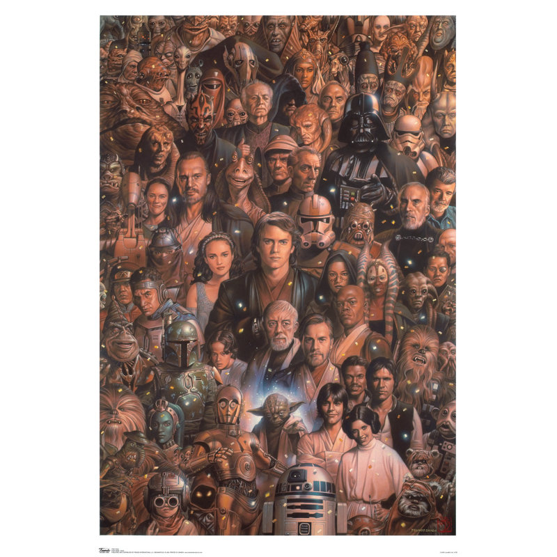 « star guerres »-impression sur papier saga