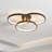 1-matte black dimmable LED Flush mount light