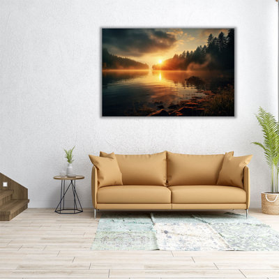«Lakeside Sunrise Glow»