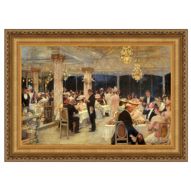 " An Evening Of Prizes At The Armenonville Pavilion " by Henri De Gervex, 22.25" H x 29.25" W
