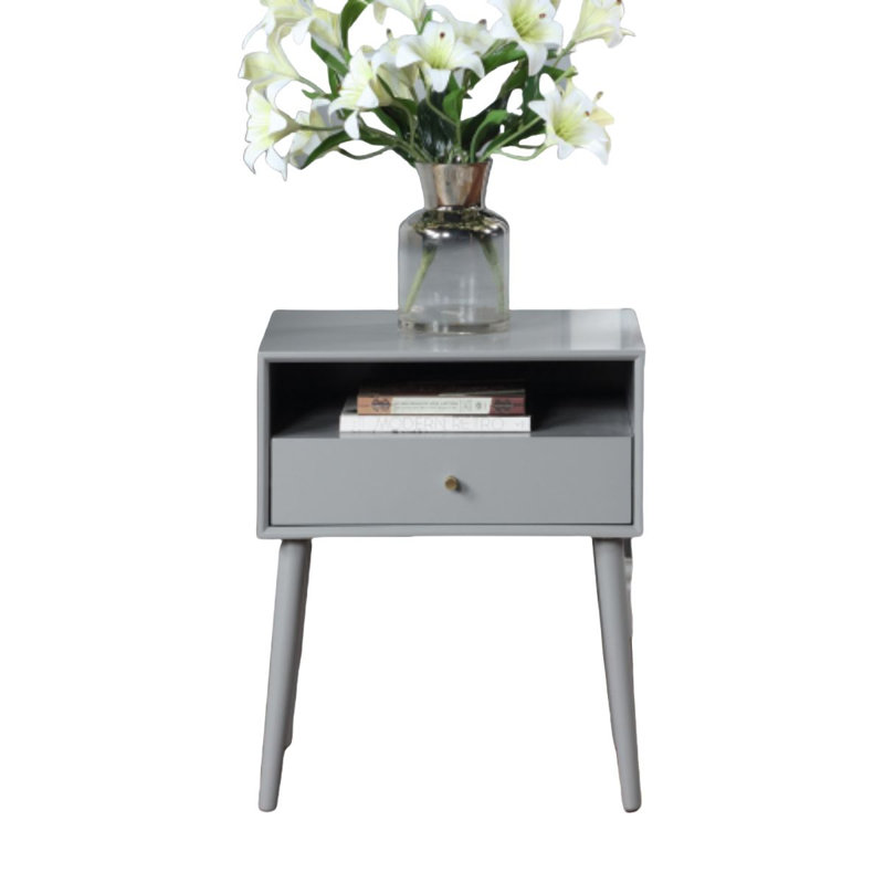 Miladin 19.5'' W Nightstand, Gray