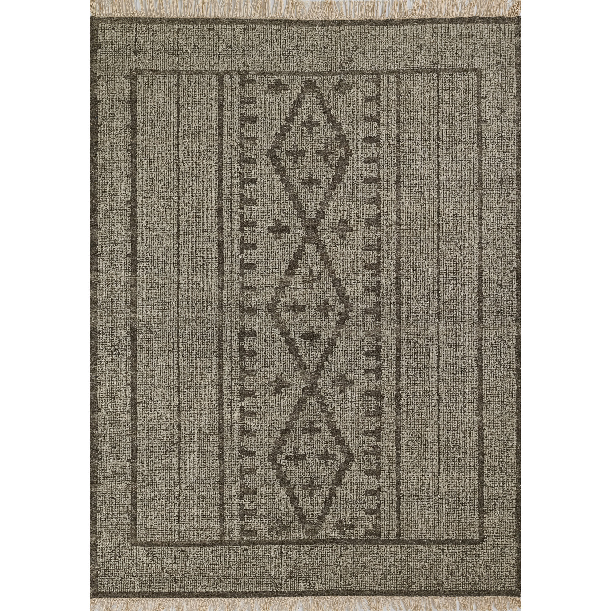 Messina Handmade Gray/Brown Rug, Rectangle 8' x 10'