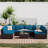 Rosaelena Wicker 8 - Person Modular Patio Conversation Set with Cushions-85954369