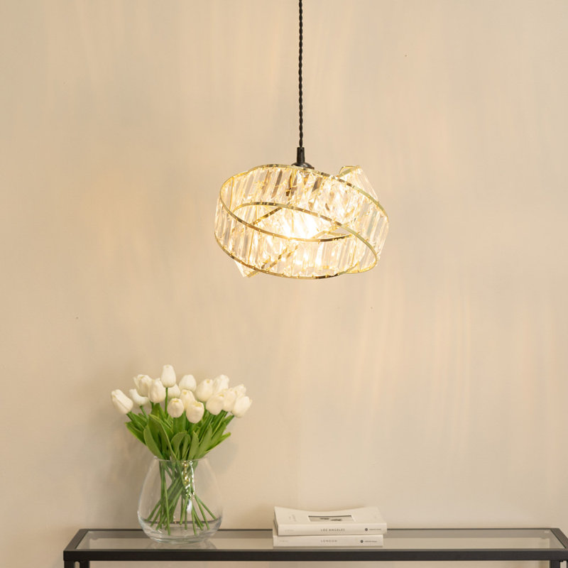 19 cm H Drum Lamp Shade ( Slip-On ) in Gold