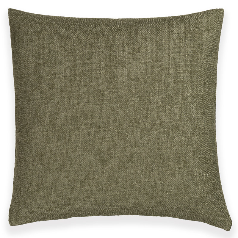Coussin Birch Lane Coolidge, Vert, Polyester, Carré 18 po