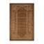 Tapis art déco brun lavable à la machine-1267788173