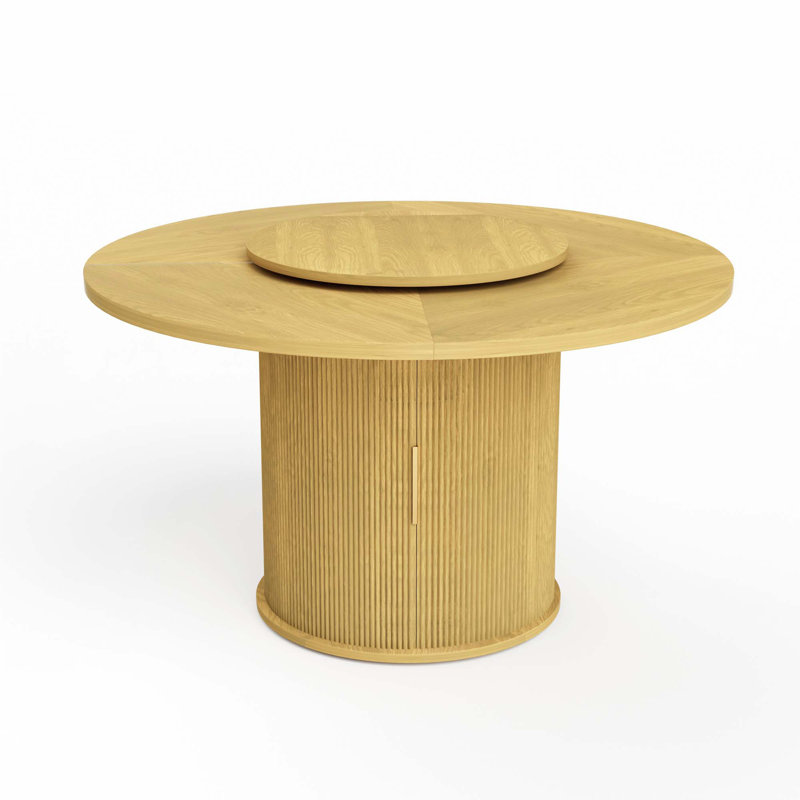 55" Round Dining Table For 6