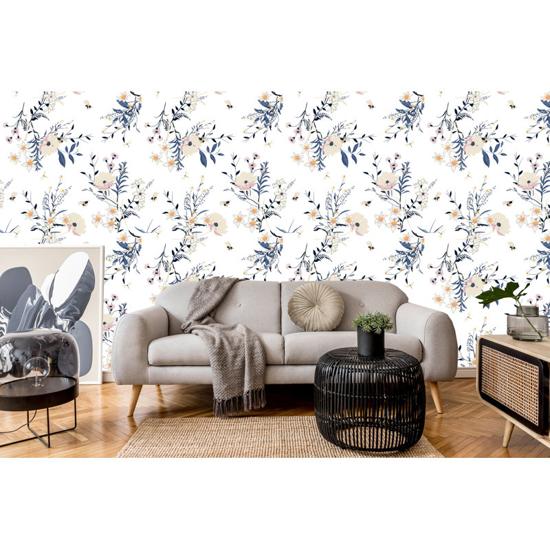 Rouleau de papier peint adhésif lisse L 10 pi x l 24 po