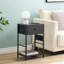 Abdul-Haseeb 11.8'' W Solid + Manufactured Wood,Steel Nightstand-867515301