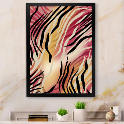 Zèbre peau IV - Décoration murale moderne et contemporaine en toile
