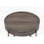Table basse brun clair et champagne