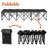 Folding Portable Team Sports Black Sideline Bench 6 Seater Outdoor Waterproof with Carry Bag