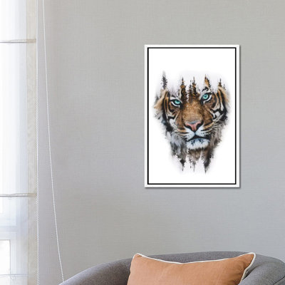 Whiteout Tiger by Paul Haag - Print on Canvas