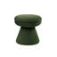 Tabouret d'appoint vert contemporain avec tissu en peluche - conception de forme champignon-995752009