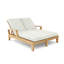 Brianna Outdoor Teak Chaise Lounge