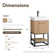 Alistair 17.7'' Single Bathroom Vanity with Engineered Stone Top