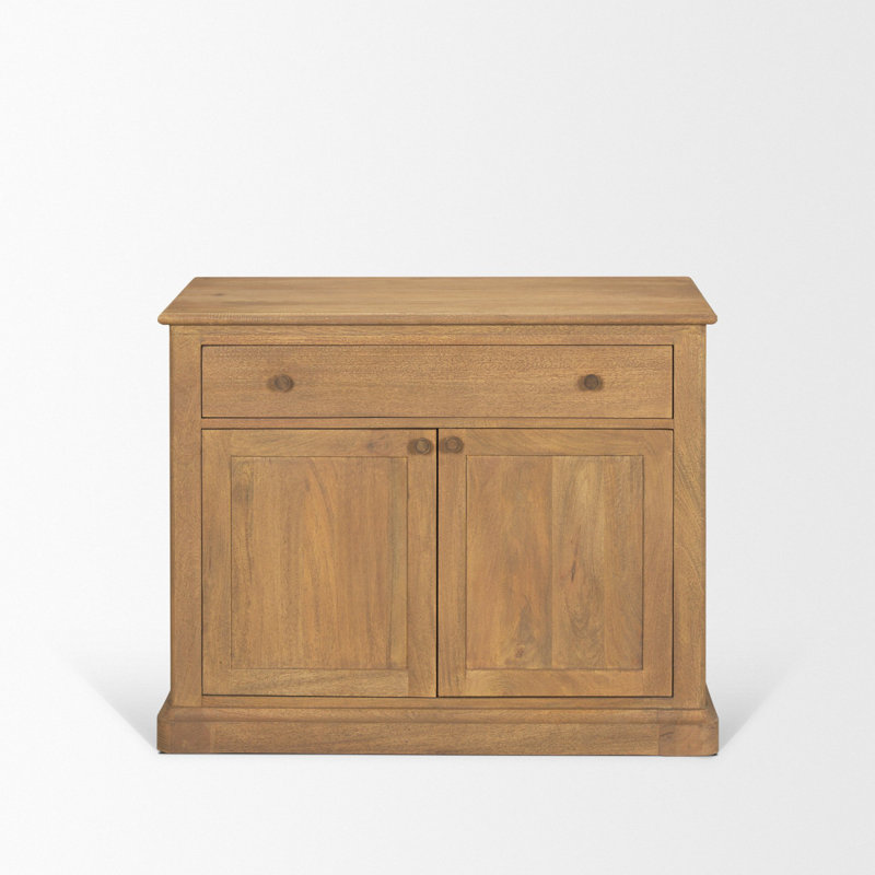 Braxton Rectangle Accent Cabinet, Light Brown