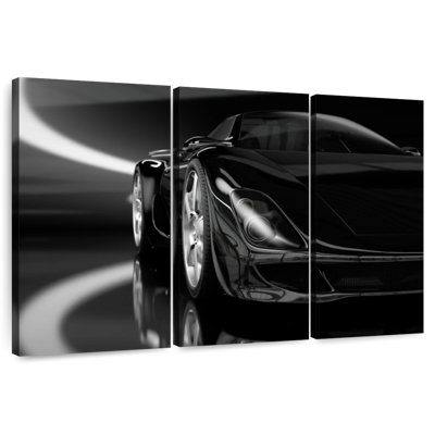 Voiture de sport noire Mehar Pitch