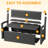 100 Gallon Lockable Resin Storage Bench Outdoor Deck Box Durable Patio Furniture Storage Organization-133780162