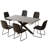 Derose Kitchen Dining Set, Extendable Dining Kitchen Table with Dining Chairs-122056379-122056378