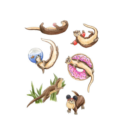 «Otters» par Leah Tedesco sur
