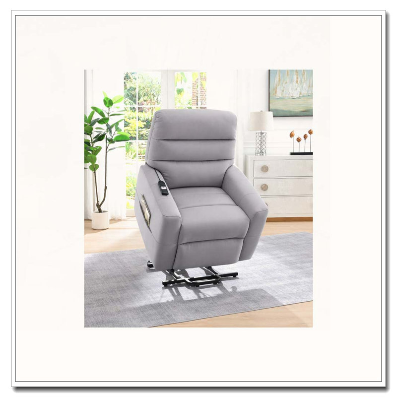 Fauteuil inclinable électrique en cuir Aire