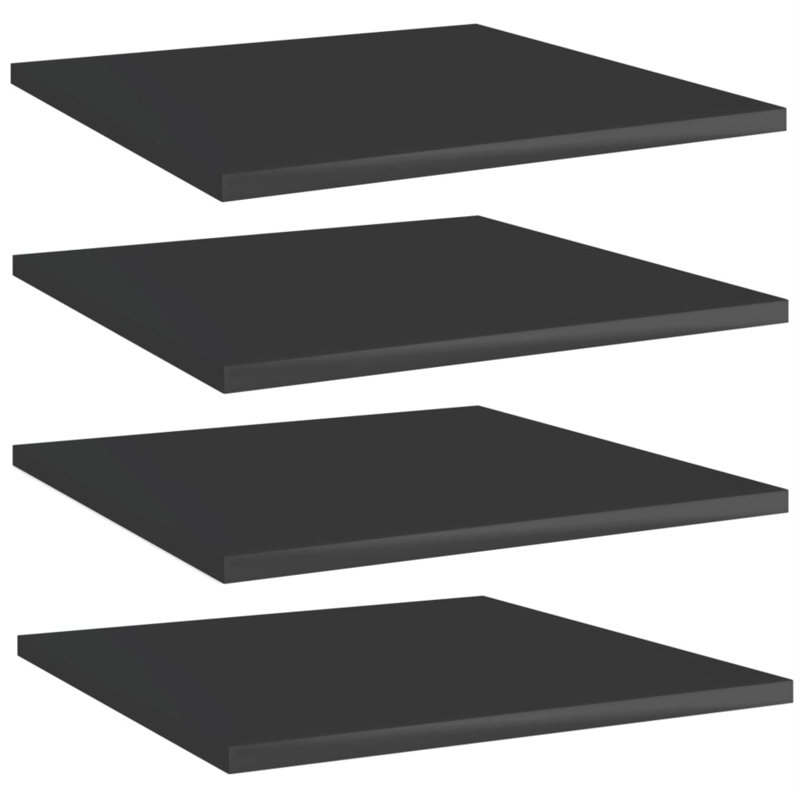 Tablettes flottantes étagères murales, Noir très lustré