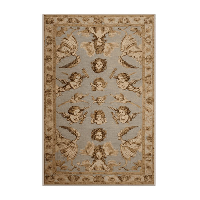 Machine Washable French Brown Area Rug