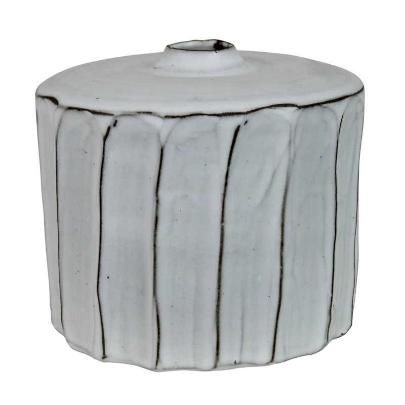 Vase de plancher en céramique Adamariz, H 5 po x l 5,5 po x P 5,5 po